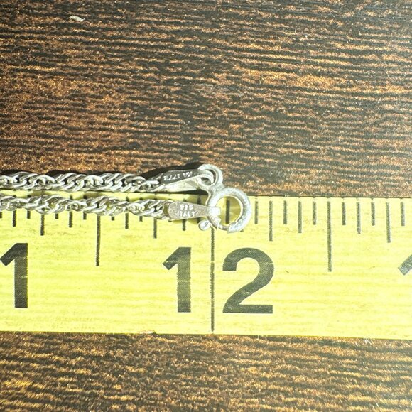 VTG Sterling Silver 925 Multi-Gemstone Elephant Pendant Necklace Size 24" Length - Picture 11 of 13